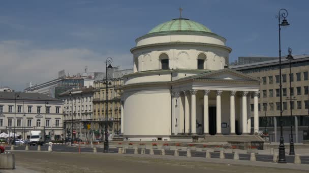 Alexander Church Warsaw — Stock Video