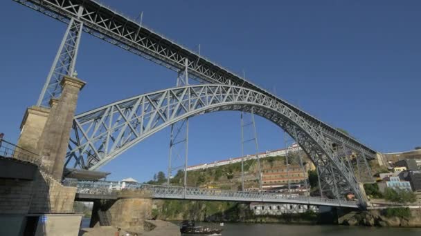 Двухэтажный Арочный Мост — стоковое видео