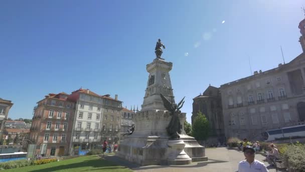 Egy Angyal Szobor Porto Ban — Stock videók