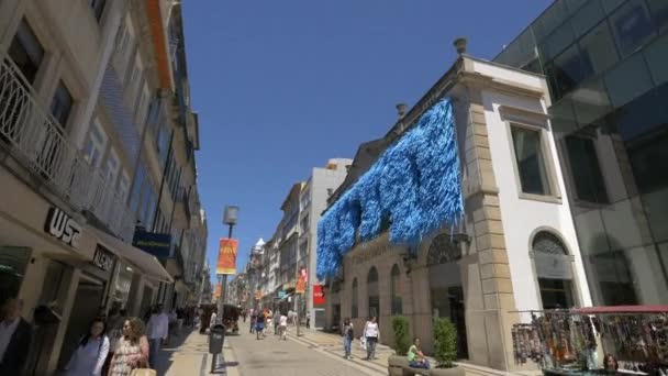 Porto Daki Catarina Alışveriş Merkezi Üzerinden — Stok video