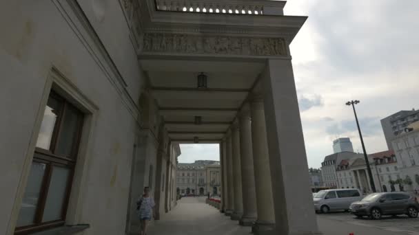 Säulen Des Grand Theatre National Opera — Stockvideo