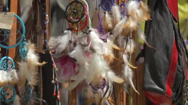 Souvenirs Dreamcatchers Sur Stand — Video