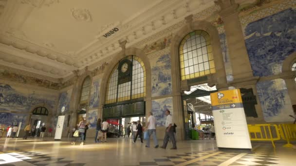 Interior Una Estación Tren — Vídeo de stock