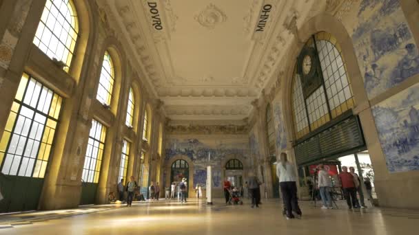 Interior Una Estación Tren — Vídeo de stock