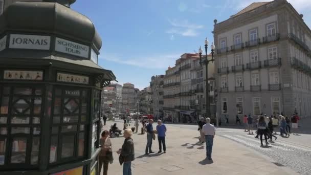 Praça Almeida Garrett Porto — Vídeo de Stock