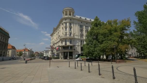 Hotel Bristol Calle Krakowskie Przedmiescie — Vídeo de stock