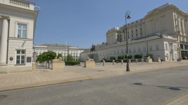 Presidential Palace Warsaw — Stock Video