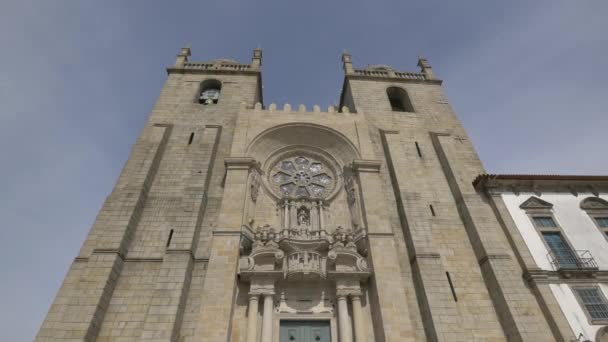 Fasada Katedry Porto — Wideo stockowe