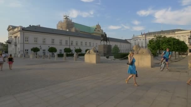 Varşova Daki Başkanlık Sarayı — Stok video