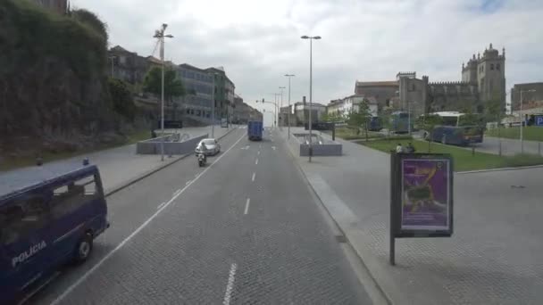 Une Rue Dans Centre Ville Porto — Video