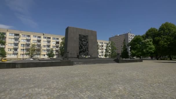 Monument Aux Héros Ghetto Varsovie — Video