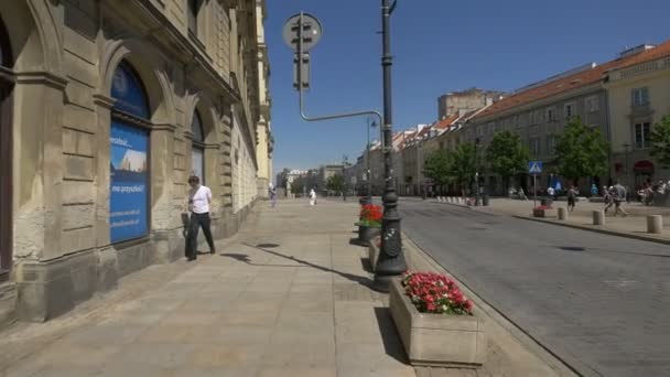 Krakowskie Przedmiescie — Video Stock