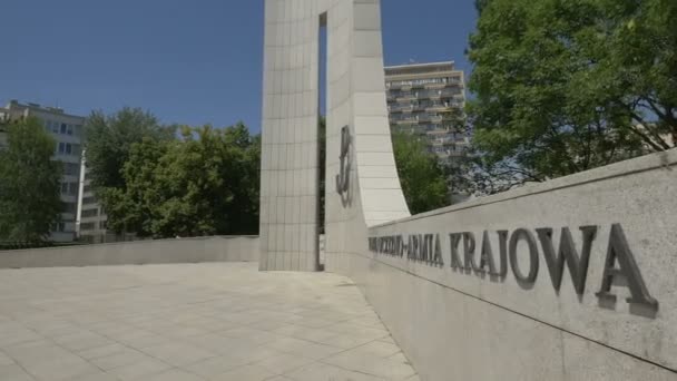 Une Partie Monument Etat Souterrain Polonais — Video