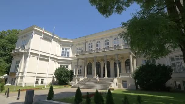 Istana Alexander Rembielinski Warsawa — Stok Video