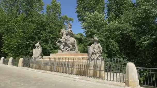 Monument Van Poolse Koning Jan Iii Sobieski — Stockvideo