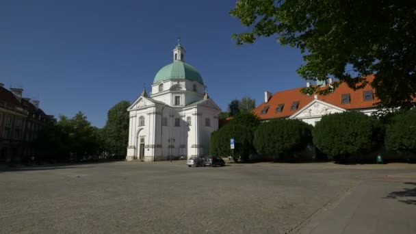 Benediktine Sakramentets Kloster Warszawa — Stockvideo