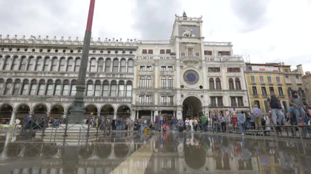 Torre Dell Orologio Piazza San Marco — Vídeos de Stock