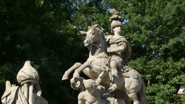 Monument Van Poolse Koning Jan Iii Sobieski — Stockvideo