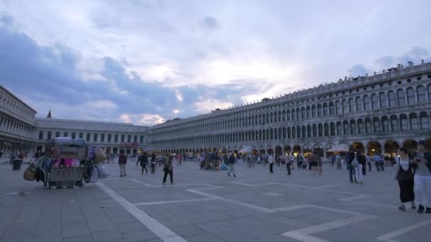 San Marco Meydanı Ndaki Insanlar — Stok video
