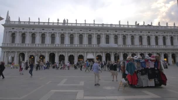 Procuratie Byggnad Venedig Italien Europa — Stockvideo