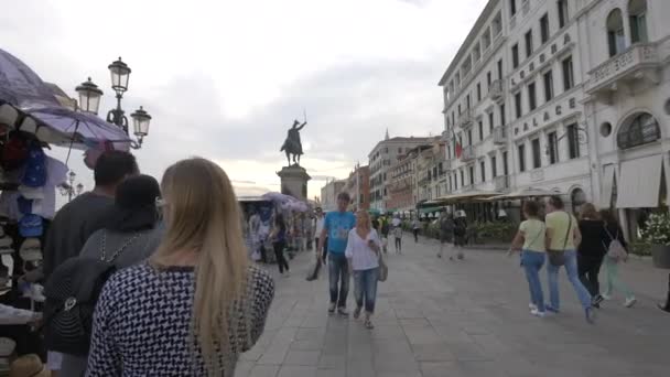 Promenad Vid Victor Emmanuel Monument — Stockvideo