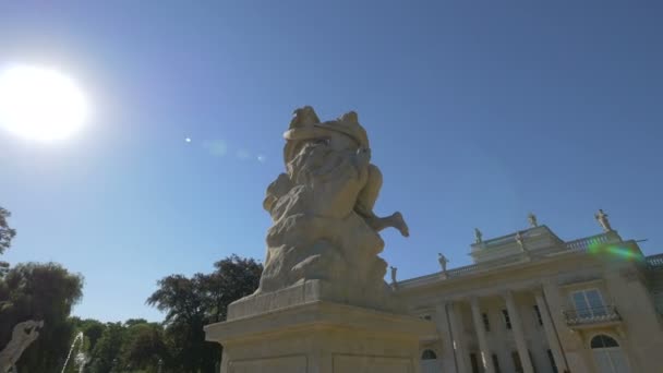 Estatua Hermafrodita Salmacis — Vídeo de stock