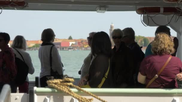 Turistas Barco — Vídeos de Stock