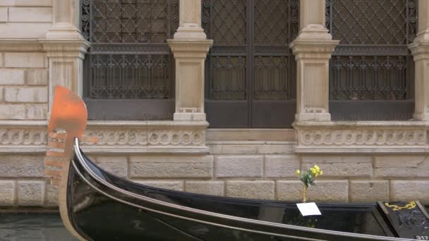 Gondola Med Turister Venedig Italien — Stockvideo