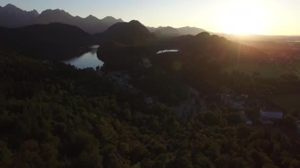 Luftaufnahme Von Hohenschwangau — Stockvideo