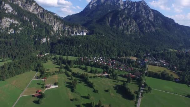 Veduta Aerea Del Castello Neuschwanstein — Video Stock