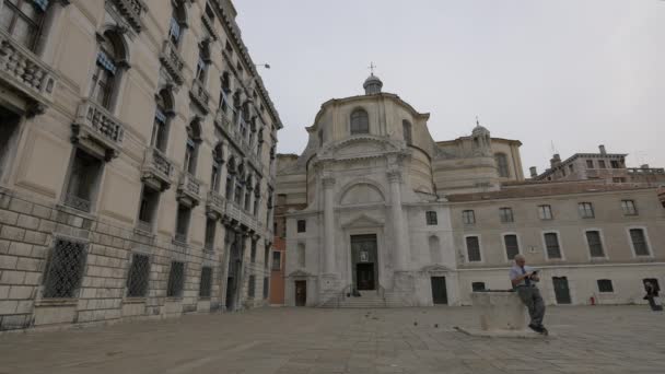 Chiesa San Geremia Venedik Talya — Stok video