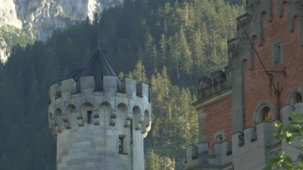 Tower Neuschwanstein Castle — Stock Video