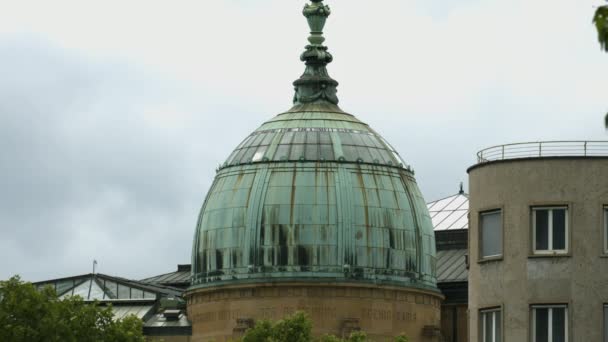 Купол Haus Der Wirtschaft Baden Wrttemberg — стокове відео