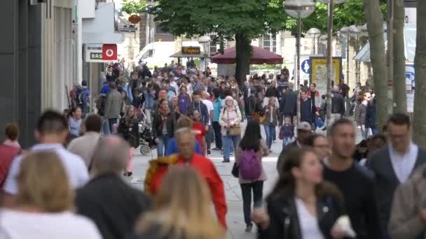 城市拥挤的街道 — 图库视频影像
