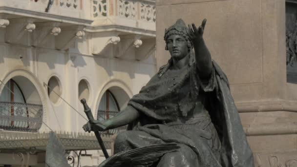 Escultura Bronze Veneza — Vídeo de Stock