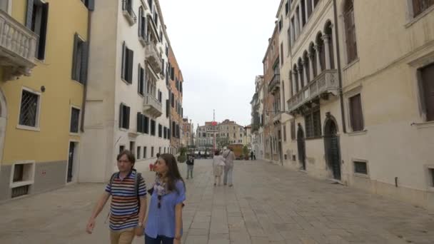 Walking Pedestrian Walkway — Stock Video