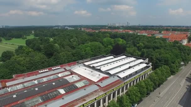 Aerial View Haus Der Kunst — Stock Video
