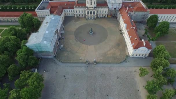 Luchtfoto Van Paleis Charlottenburg — Stockvideo