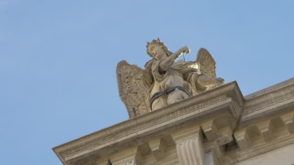 Vista Estátua Anjo — Vídeo de Stock