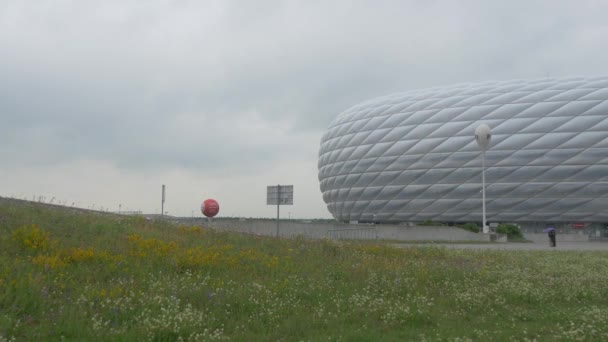 Widok Prawej Strony Allianz Arena — Wideo stockowe