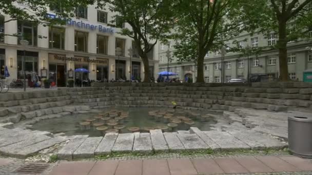 Vista Fonte Frauenplatz — Vídeo de Stock