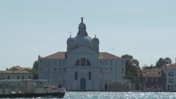 Bauer Palladio Otel Spa Dan Geçen Gezi Teknesi — Stok video