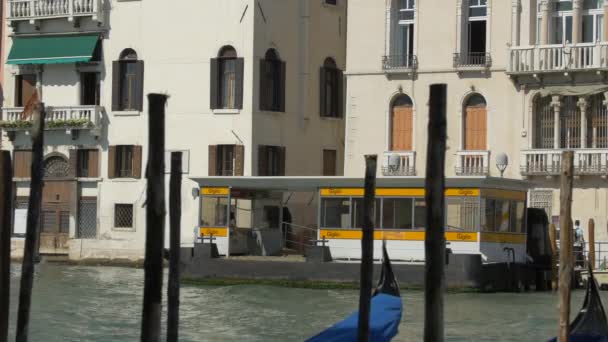 Станція Giglio Vaporetto Венеції Італія — стокове відео