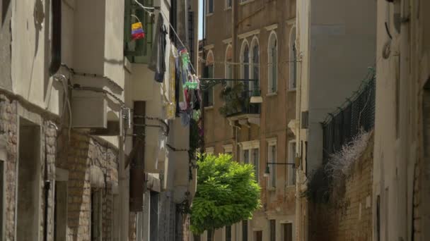 Edificios Antiguos Largo Una Calle — Vídeos de Stock