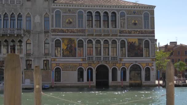 Palazzo Mula Morosini Wenecja Włochy Europa — Wideo stockowe