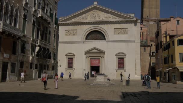 San Maurizio Kyrkan Venedig Italien Europa — Stockvideo