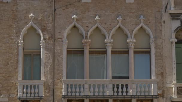 Decorated Arches Balcony — Stock Video