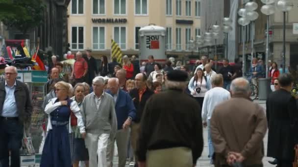 People Walking Weinstrasse — Stock Video
