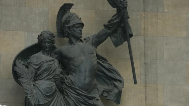 Statua Commemorativa Della Guerra Franco Prussiana — Video Stock
