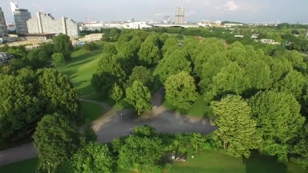 Вид Воздуха Олимпийский Парк Спортивными Площадками — стоковое видео